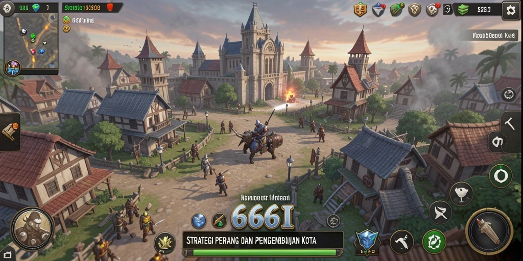 Screenshot utama gameplay SLG yang menarik dan dinamis.