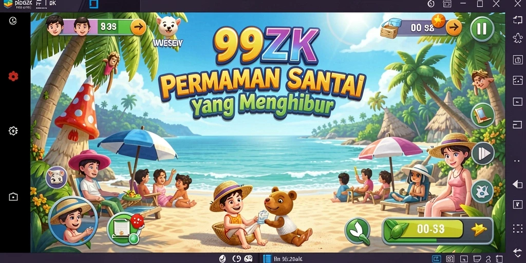 Tangkapan layar gameplay <strong>99ZK</strong> yang menunjukkan keseruan permainan santai.