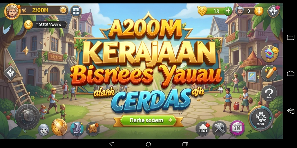 Tangkapan layar utama A200M yang menunjukkan strategi bisnis yang menarik.
