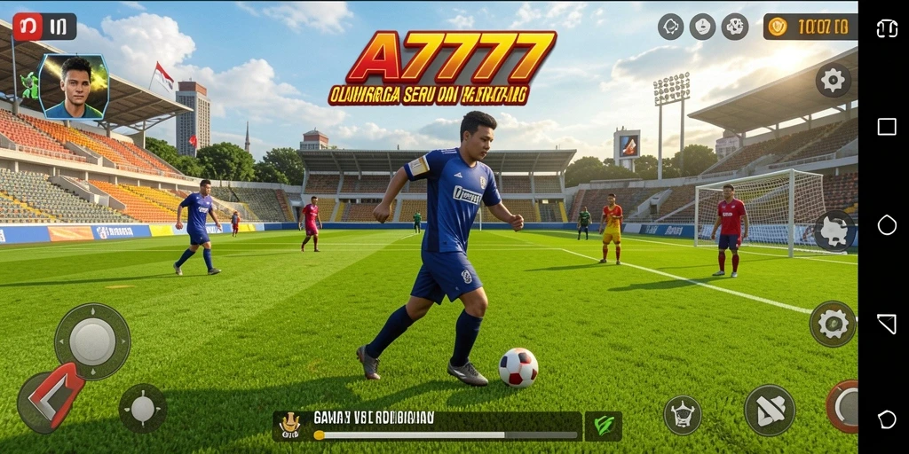 Tampilan gameplay dinamis dari A7777 yang menghadirkan olahraga seru.