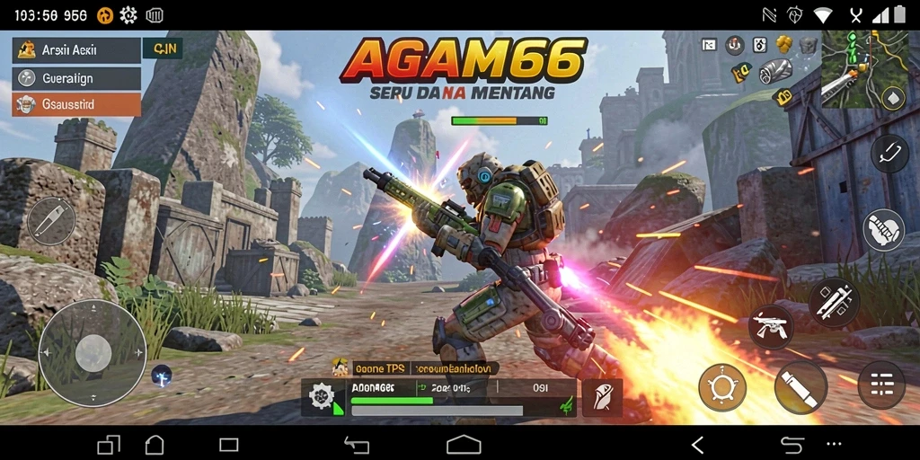 Screenshot AGAM66 menampilkan aksi tembak menembak yang mendebarkan dalam gameplay TPS.