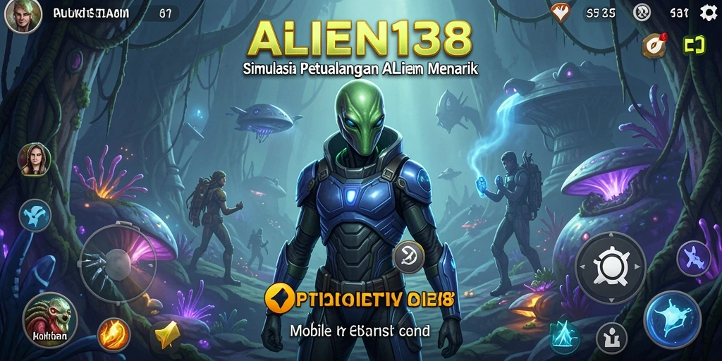 Screenshot gameplay ALIEN138 menampilkan eksplorasi luar angkasa yang seru.