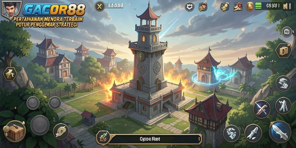 Menangkap momen seru dalam gameplay Tower Defense GACOR88.