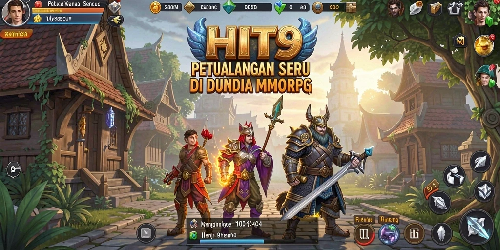 Screenshot gameplay HIT9 menampilkan aksi petualangan seru dalam dunia MMORPG.