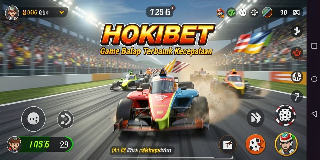 Tampilan menegangkan saat balapan di lintasan HOKIBET.