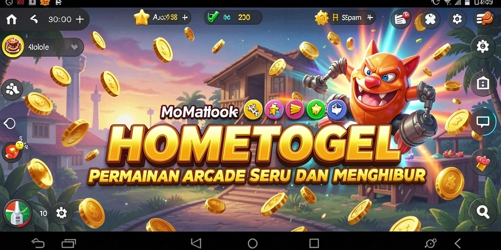 Tampilan menarik dari gameplay HOMETOGEL yang menantang pemain.