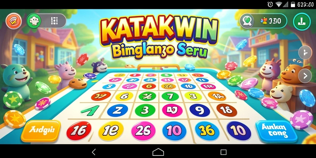Tampilan gameplay KATAKWIN yang menarik dan interaktif.