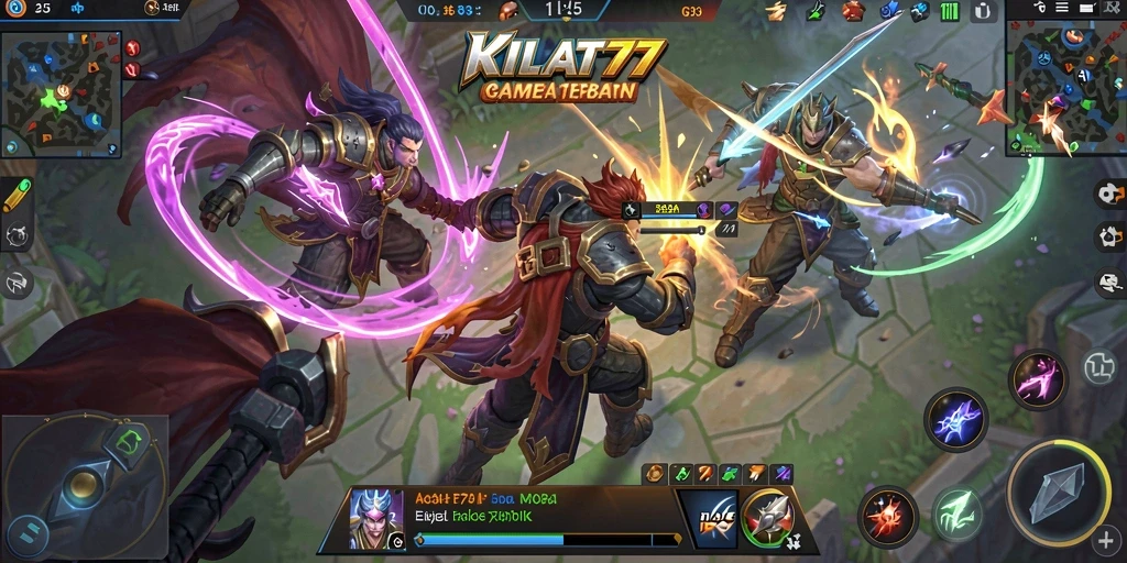 Tampilan gameplay KILAT77 yang menegangkan dan strategis.