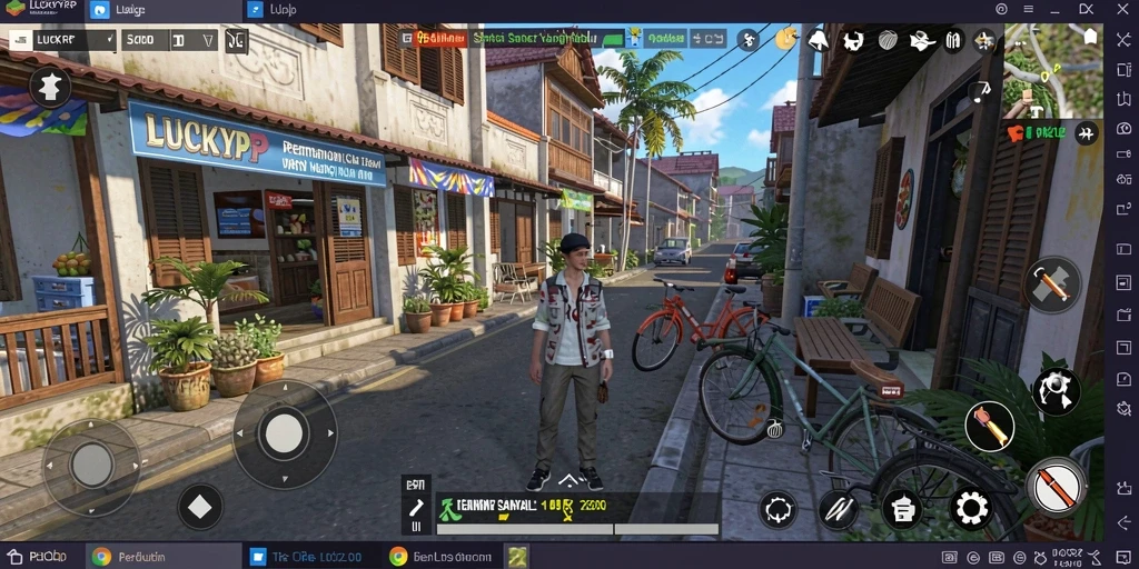 Tampilan gameplay LUCKYRP yang seru dan penuh warna.