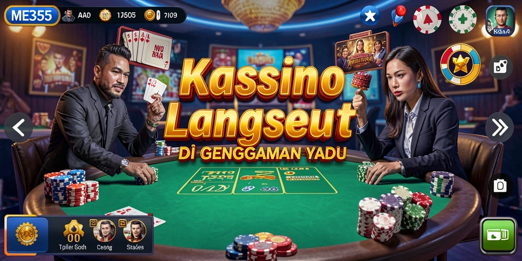 Gameplay Live Casino yang menegangkan di ME355 dengan dealer langsung.
