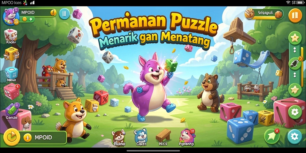 Tampilan gameplay MPOID menunjukkan berbagai teka-teki yang menantang.