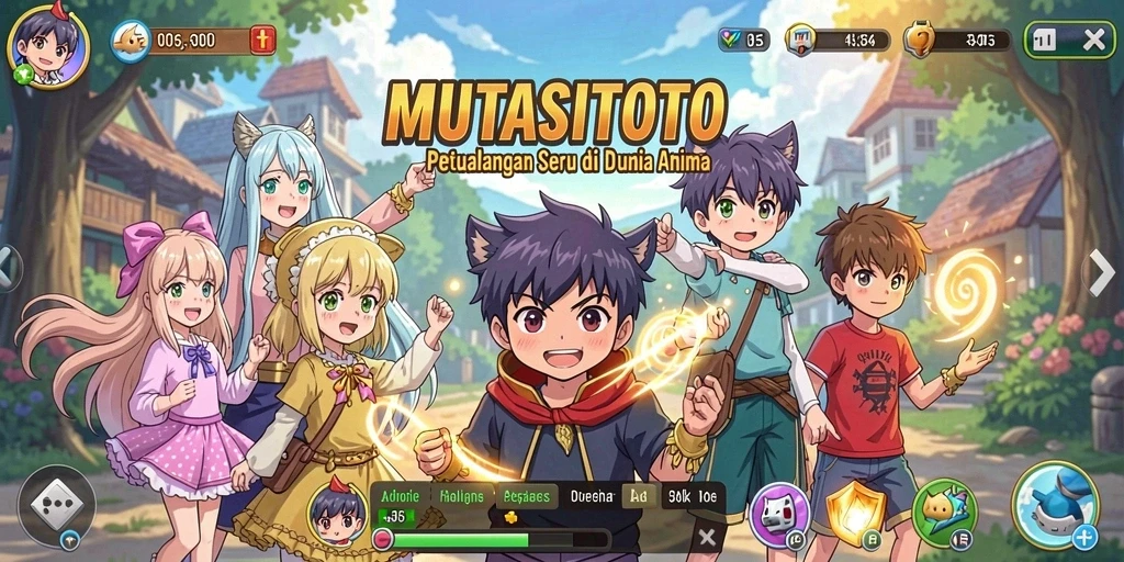 Tampilan gameplay petualangan seru di MUTASITOTO.