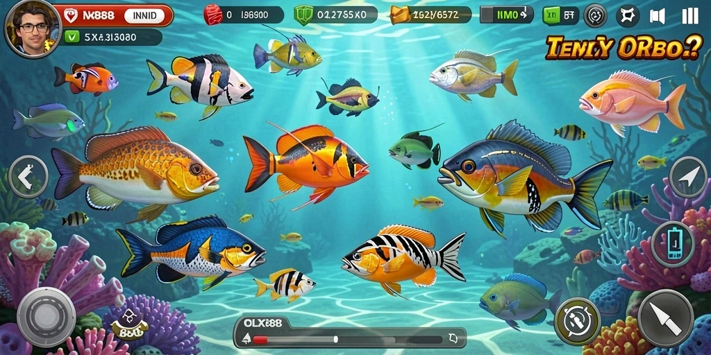 Tampilan menarik dari gameplay Tembak Ikan di OLX888.