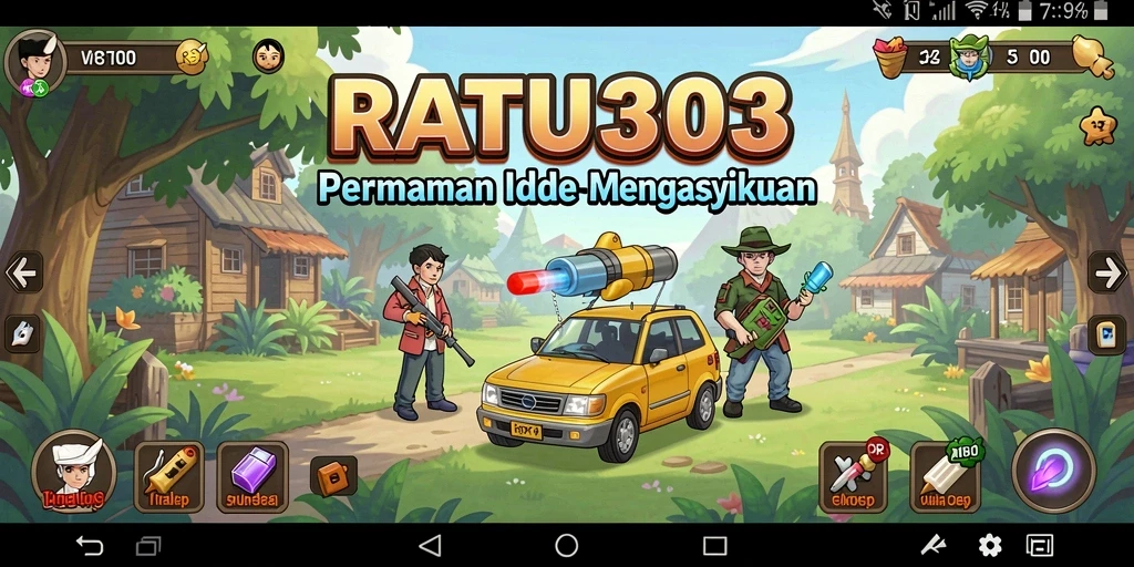 Tampilan gameplay menarik dari RATU303 saat mengumpulkan sumber daya.