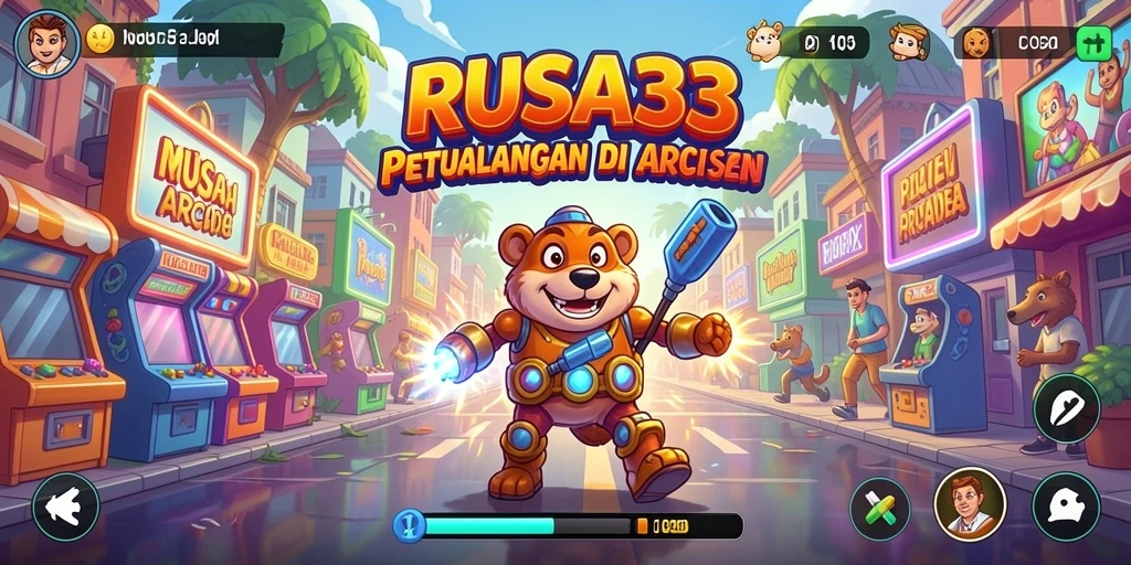 Screenshot gameplay RUSA33 menunjukkan aksi seru dan penuh warna.