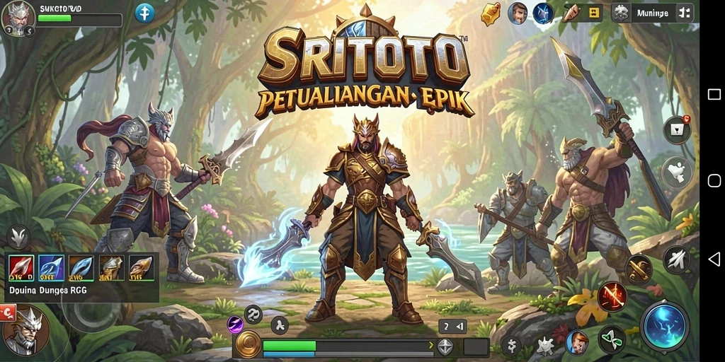 Tampilan gameplay seru dari SRITOTO yang mengajak pemain berpetualang.