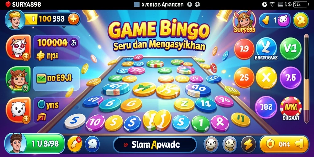 Tampilan gameplay seru dari SURYA898 yang menampilkan keseruan Bingo.