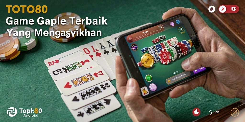 Screenshot TOTO80 menampilkan gameplay Gaple yang seru.