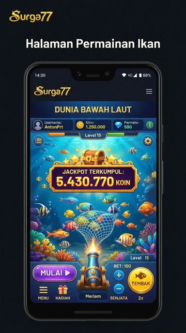 Tampilan halaman utama surga77 yang menarik dan mudah navigasinya.